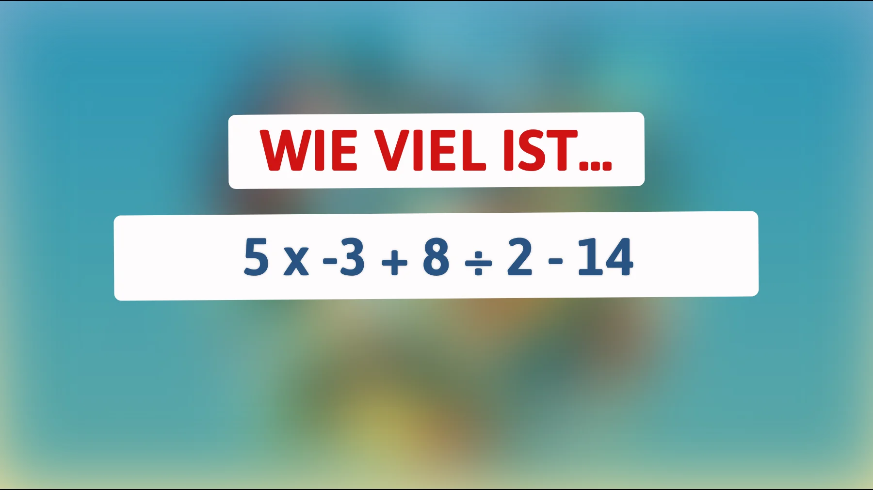 Hast du das Zeug zum Mathe-Meister? Nur 1% der Menschen können dieses knifflige Rätsel lösen!"
