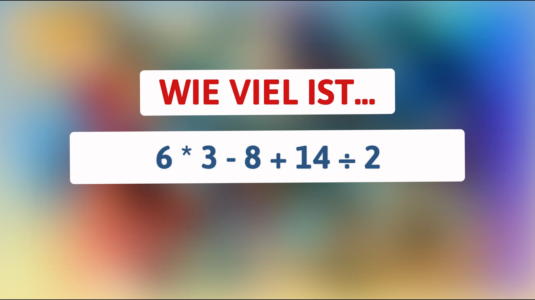 Nur 1 % der Menschen können dieses geniale Mathe-Rätsel lösen! Bist du dabei?"