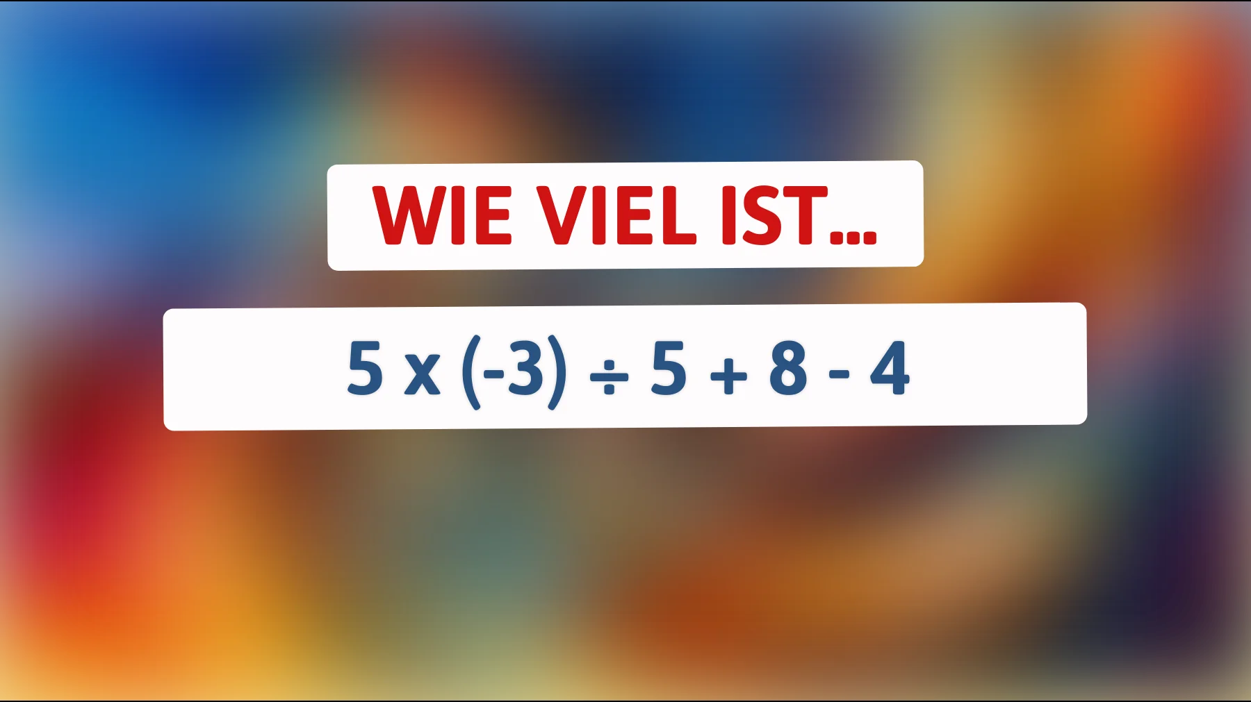 Nur 1% der Gehirnakrobaten können dieses Mathe-Rätsel lösen! Traust du dich, die Herausforderung anzunehmen?"