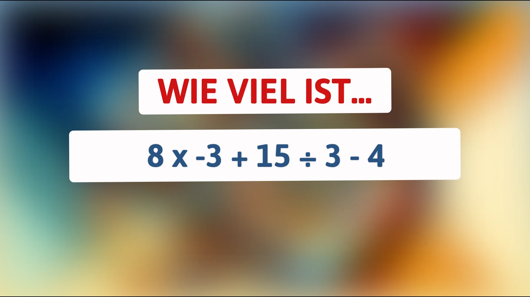 Nur 1% der Menschen können dieses Mathe-Rätsel sofort lösen – bist du schlau genug, um die richtige Antwort zu finden?"