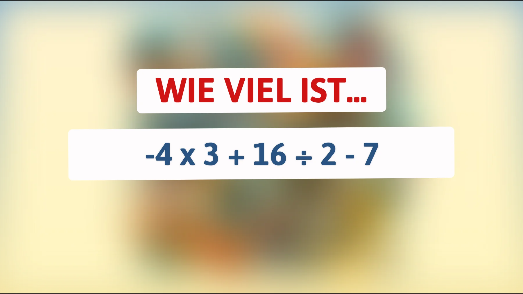 Nur 1% können dieses mathematische Rätsel lösen: Kannst du das richtige Ergebnis finden?"