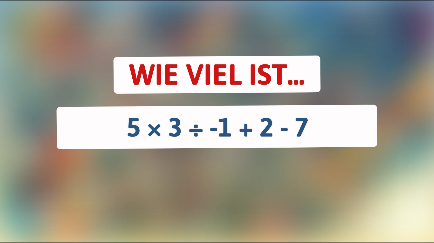 Nur 1% schaffen es: Kannst du diese mathematische Herausforderung lösen?"