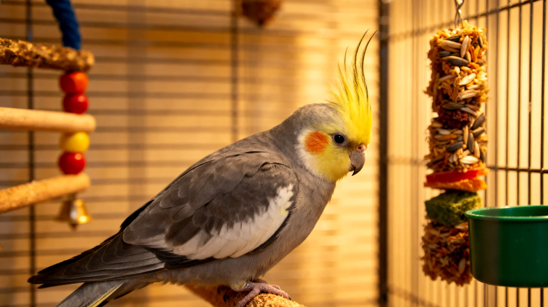 Nymphensittiche zeigen nach einer Kastration oft Verhaltensänderungen und benötigen besondere Beschäftigungsmöglichkeiten, um Stress abzubauen und die Genesung zu unterstützen, wobei jedoch zu beachten ist, dass Kastrationen bei Vögeln äußerst selten durchgeführt werden"