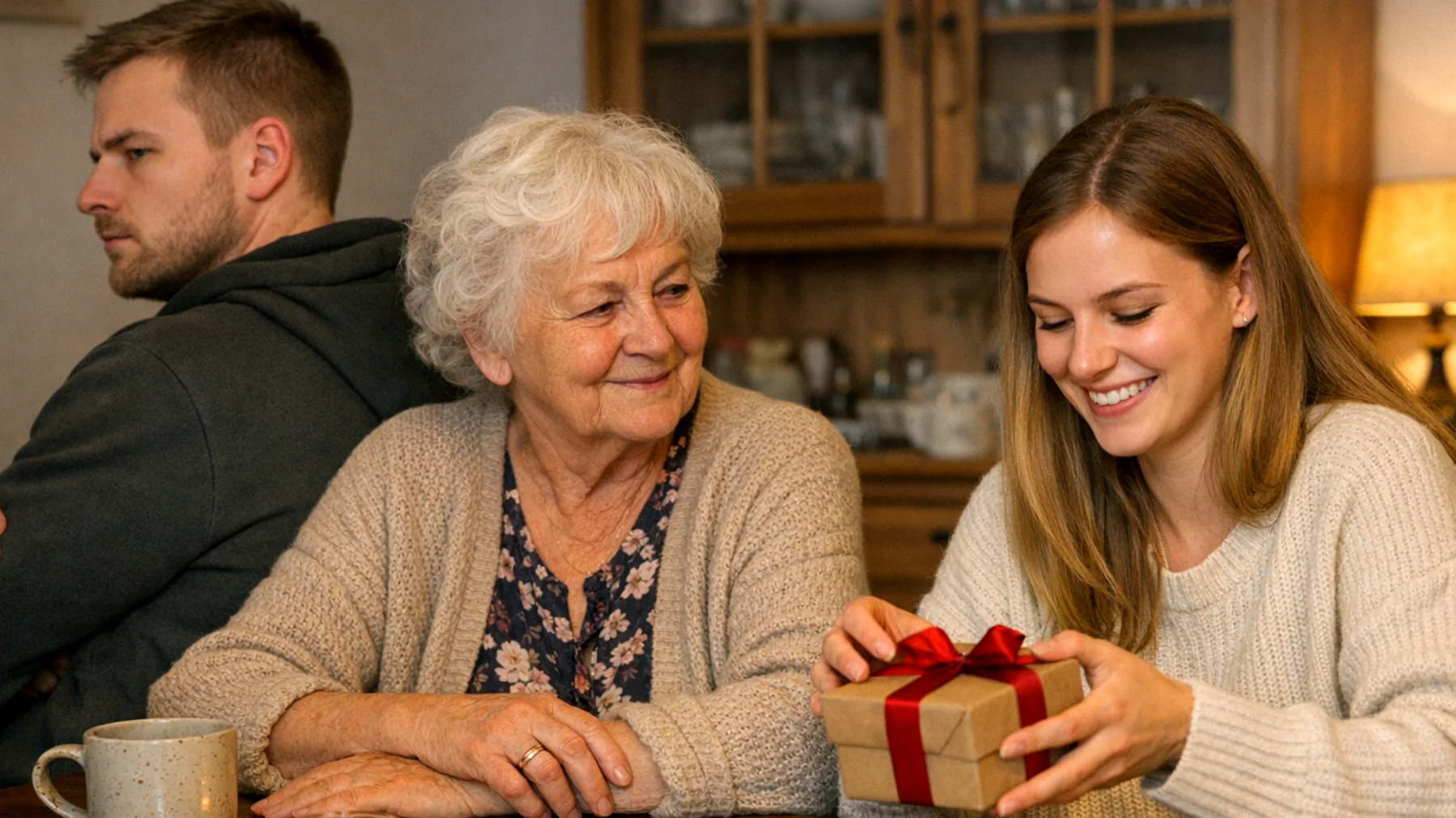 Die Oma bemerkt, dass ihr erwachsener Enkel/ihre erwachsene Enkelin deutliche Eifersucht gegenüber Geschwistern oder Cousins zeigt, wenn die Großmutter Zeit, Aufmerksamkeit oder materielle Zuwendung verteilt. Trotz des Erwachsenenalters reagiert der Enkel/die Enkelin mit Rückzug, Vorwürfen oder emotionaler Kälte, sobald er/sie das Gefühl hat, weniger bevorzugt zu werden."
