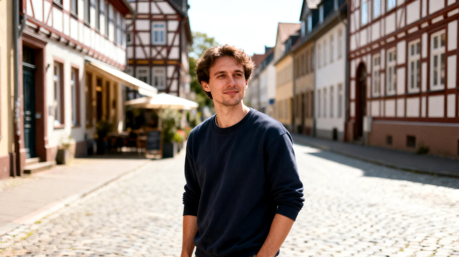 Der Vater kommt nach einem langen Arbeitstag erschöpft nach Hause und hat kaum noch Energie, um sich seinen kleinen Kindern zu widmen. Er fühlt sich schuldig, nicht präsent genug zu sein, und gerät in einen inneren Konflikt zwischen beruflichen Verpflichtungen und der Rolle als einfühlsamer, aktiver Vater. Die Kinder hingegen vermissen seine Aufmerksamkeit und reagieren mit Quengeln oder Verhaltensauffälligkeiten, um seine Zuwendung einzufordern."